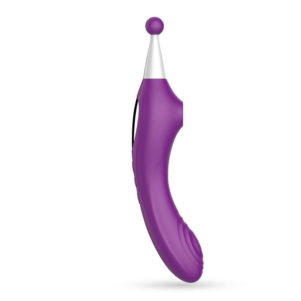 TRIPLE STIMULATEUR INTIME FEMELLE VIBRATEUR SUCE CLITORIDE EN SILICONE USB