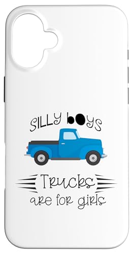 Silly Boys Trucks Are For Girls �ʔ����s�b�N�A�b�v�g���b�N�~�[�� �X�}�z�P�[�X iPhone 16 Plus �p