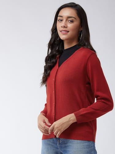 Image of Pivl Womens Winter Season V Neck Full Sleeves Sweater /Cardigan