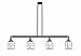 Innovations Lighting 214-BAB-G51-CE Small Bell Cage 3 Light Island Light, Black Antique Brass