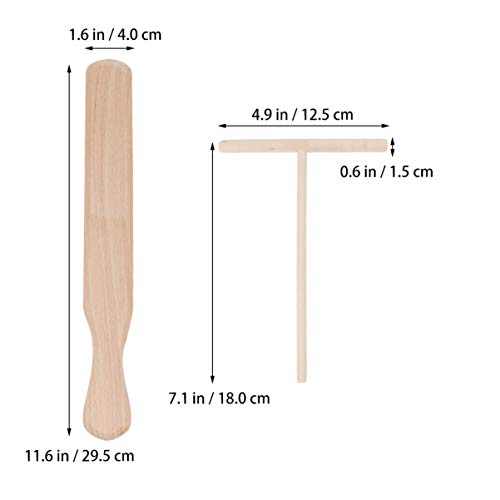 PIXNOR Conjunto de 3 peças de crepe, espátula, espátula, crepe, espátula, espátula, crepe, panela, a