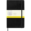 Moleskine Classic Notebook، كبير، مربع، أسود، غطاء صلب (5 × 8.25)