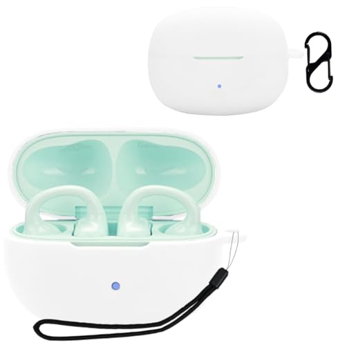 For Edifier Comfo Q �P�[�X �J�o�[�yJYJIEJIE�z���C�����X �C���[�z�� �p �P�[�X �V���R�� �����܂܏[�d�\ ���s �ی�J�o�[ �L�Y�h�~ �ϏՌ� �h�� ���[ �S�ʕی� �[�d�֗� �h�k �y�ʏ��^(�z���C�g)