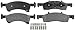 ACDelco 14D934CH Advantage Ceramic Front Disc Brake Pad Set