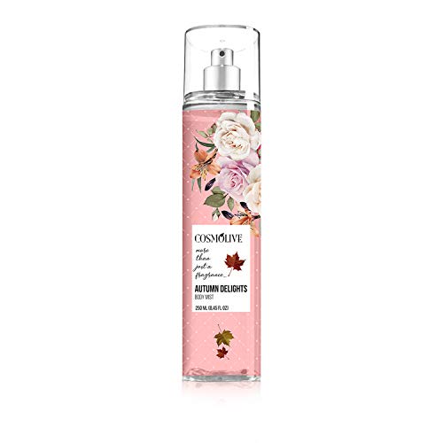 Autumn Delights Body Mist Spray for Women, Black Cherry, Vanilla & Amber, 8.45 Fluid Oz