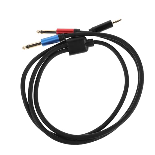 Cable de audio 3.5 mm a doble 6.5 mm GALPADA de 1 metro para conectar auriculares y altavoces