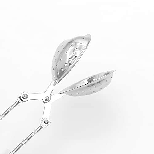 Silver Heart Tea Infuser, Metal, Hinge And Clamp Style With Straight Handle, For Loose Leaf Tea #TOP4