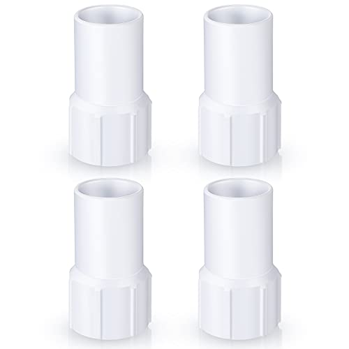 Outus 4 Pieces 1-1/2 Inch Pool Vacuum Hose Cuff Swimming Pool Replacement Cuff Vacuum Hose Threaded Cleaning Tools Accessories