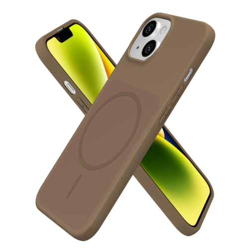Coque iPhone 15 Plus esthétique marron pour femmes actives