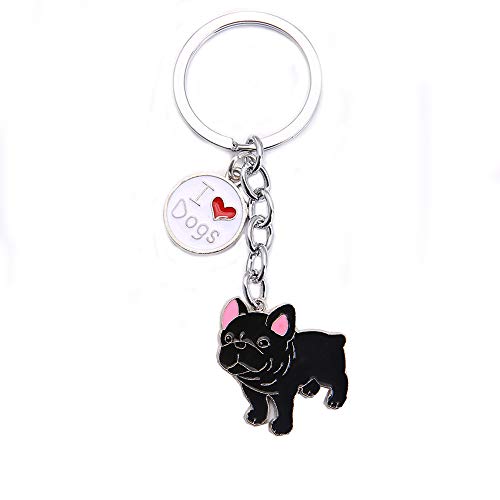 Questa è una graziosa catena portachiavi in metallo a forma di cane, portachiavi pendente per borsa, ottima scelta regalo per compleanno e Natale.