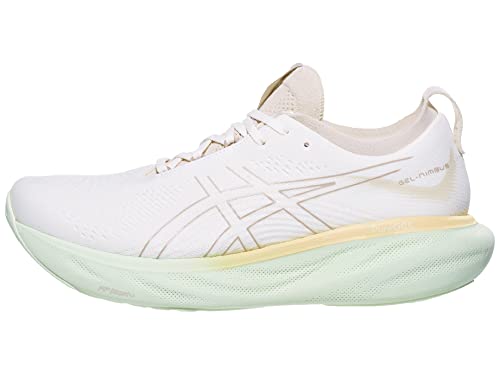 ASICS Men's Gel-Nimbus 25 Running Shoes, 11.5, Cream/Fawn