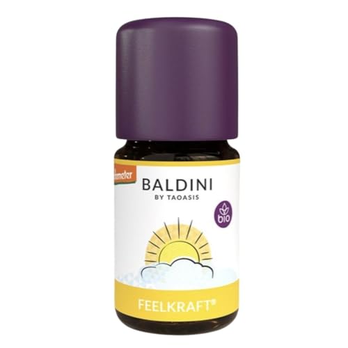 Baldini Feelkraft BIO Bio Duftmischung mit 100% naturreinen ätherischen Ölen und Alkohol Ölmischung mit Lemongras Limette und Orange 5 ml