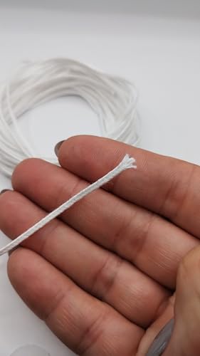 5 Metros Pavio Para Velas 100% Algodão Trançado 1mm A2020