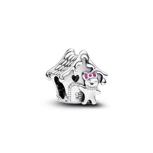 PANDORA Moments Lebkuchenhaus Charm aus Sterling Silber, Kompatibel Moments Armbändern, 792823C01