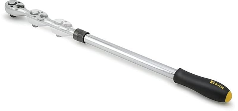 Chave catraca extensível Titan 12073 com acionamento de 12,7 mm (1/2 pol.), 72 dentes e 45,7–59,7 cm