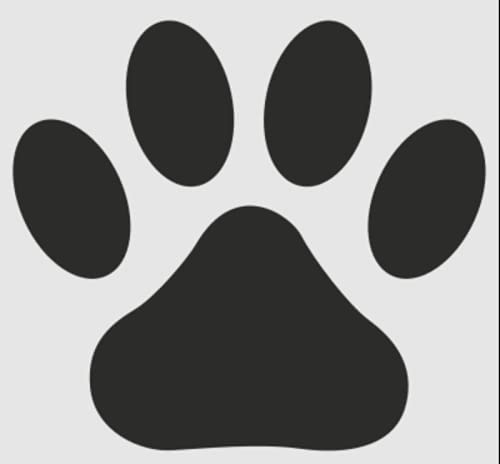 Paw Print Rubber Stamp On Wood Block For Stamping Crafting Scrapbooking 1 Inch #TOP3