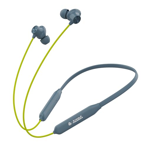 Image of AROMA NB120 Ace Upto 50 Hours* Playtime, Fast Charging, Dual Pairing BT Neckband Bluetooth