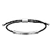 OIDEA Unisex Armband geflochten mit Gravur: Silber mit Gravur Don't let The Hard Days Win Motivationsschmuck verstellbar Handgelenk Geschenk Damen Herren
