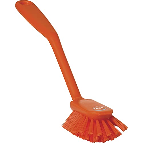 Vikan 42377 Brush,Dish,Scraping Edge,Med,11",PP/PBT,Orange by Vikan - Used condition - US$5.35