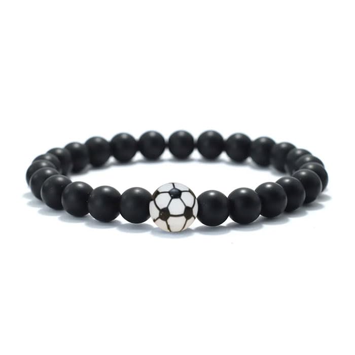 Bracelet Onyx mat véritable perles 8mm | Finition soignée et cordon tressé ajustable