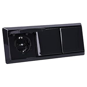 Busch-Jaeger Allwetter 44 Anthrazit 3er SCHUKO Steckdose