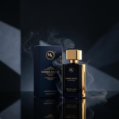 Image of MYSTIC AURA Ember Dance Pour Homme | Eau de Parfum for Men | 100ml | Spicy Aromatic Fragrance, Long Lasting Luxury Scent, Vegan, IFRA Compliant