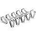Keenso 3 Mm Stainless Steel Wire Rope Clamps, Form Decent and Tight Loops on The Wire Rope, Easy to Carry and Use - Boat Lifts Clip Set for Sea Industrial Applications