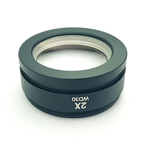 Microscope 2X Auxiliary Objective Barlow Lens M48*0.75 Thread Zoom Stereo Microscope