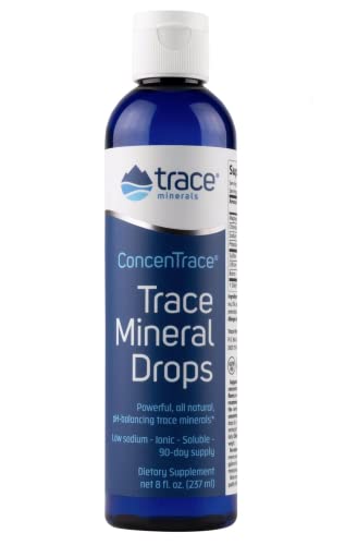 Trace Minerals, ConcenTrace, Trace Mineral Drops, 237ml, Mineralien-Mix, Magnesium, Laborgeprüft, Sojafrei, Glutenfrei, Vegan Cover