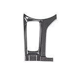 HCBBCEW Compatible with 2016-2023 Mazda MX-5 ND Real Carbon Fiber Center Control Multimedia Panel Cover Decorative Stickers Interior Accessories(Black)