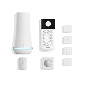 SimpliSafe 8 Piece Wireless Home Security System - Optional 24/7 Professional Monitoring - No Contract - Compatible with Alexa and Google Assistant , White