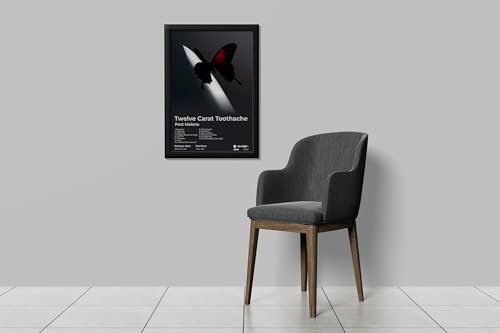 Image of BLINKART Post Malone- Twelve Carat Toothache Wall Photo Frames | Wall Art for Bedroom, Living Room, Studio or Office | Album Cover Print with Spotify Song Link QR Code | Gift for Fans - 8x12 In