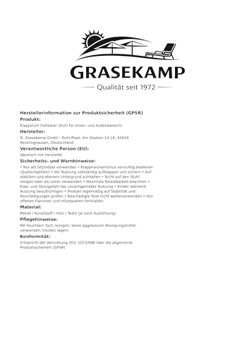 GRASEKAMP Qualität seit 1972 10870