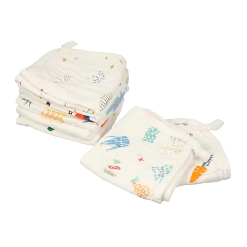 Débarbouillettes bébé absorbantes et confortables en coton pour le soin du visage