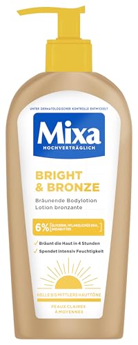 Mixa Bright & Bronze Selbstbräunende Bodylotion mit 6% Glycerin &