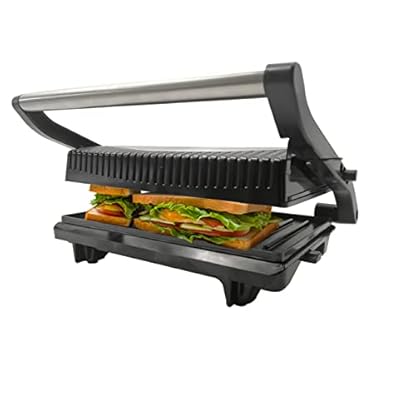 BASS POLSKA elektrischer Grilltoaster mit Antihaftbeschichtung 1000 W, Kontaktgrill, Sandwichmaker, Toaster, Tischgrill… – Bild 3