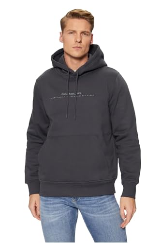 Sweat à capuche Calvin Klein Jeans Homme pull noir Ebène XL