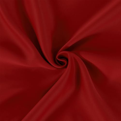 Image of LEMOMO Red Blackout Curtains /52 x 63 Inch /Set of 2 Panels Room Darkening Curtains Thermal Insulated Living Room Curtains