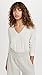 Vince Women's Weekend Cashmere V Neck Sweater, Heather White, X-Small