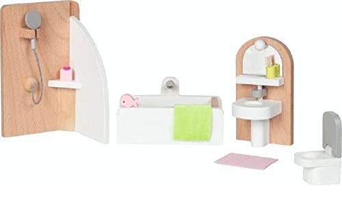 Goki - Style Doll Furniture, Bathroom, Bathtub: Houses Accessories, Multicolor (51492)