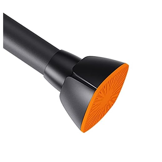 Matte Black Shower Curtain Rod No Drill, 45-72 Inch Adjustable Never Rust Spring Tension Rod Heavy Duty for Shower Stall/Closet/Windows/RV/Bathroom
