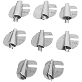 EPIGEIST Universeller Rollsaumfuß Nähmaschinenzubehör 8 Stück Edelstahl Saumwerkzeug für Haushaltsnähmaschinen Spiralförmiger Saumaufsatz zum Schnellen und Gleichmäßigen Säumen