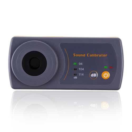Sound Level Calibrator Precise Decibel Meter Calibrator 94dB & 104dB & 114dB Calibrator with Three...