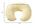 QUENESS Nursing Pillow, Plus Size Breastfeeding Pillow Original Support for Baby Boys Girls Breastfeeding Essentials, with Removable Soft Cotton Cover (Beige, Standard (23.62 * 18.11 * 5.91 Inches))