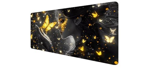 Mouse pad XXL para portátil, tapete de escritorio de goma antideslizante con diseño Sueño