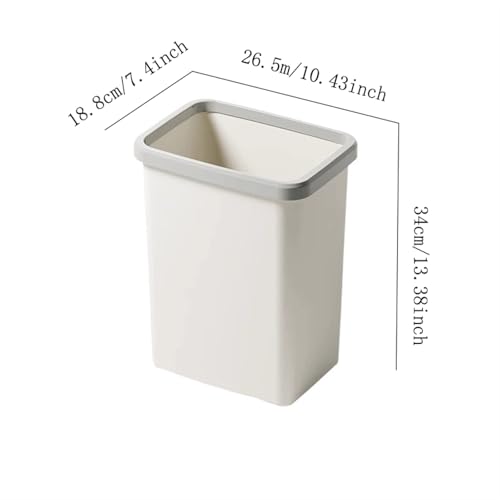 Papelera de baño botes de basura interiores de plástico gris para esquina 3