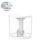 【Hochauflösendes transparentes PS-Material】 Im Vergleich zu herkömmlichen Glasfischbecken ist es leichter, flexibler und sicherer.