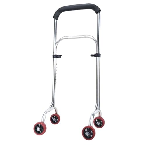 GNBOW Supporto for Sedia for Anziani, Bastone da Passeggio con 4 Ruote, Bastone da Passeggio Regolabile Ti Mantiene in Movimento