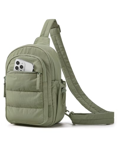 Image of BAGSMART Small Sling Bag for Women, Puffer Crossbody Bag Hobo Handbag | Fanny Packs for Travel Hiking, Daily Travel Purse for women