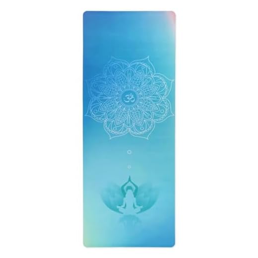 Tapete Yoga Estampado Aveludado Mat Pilates Treino Exercícios Funcionais | Meditação 5mm 183x68cm